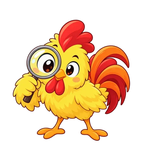 Chick on the item hunt